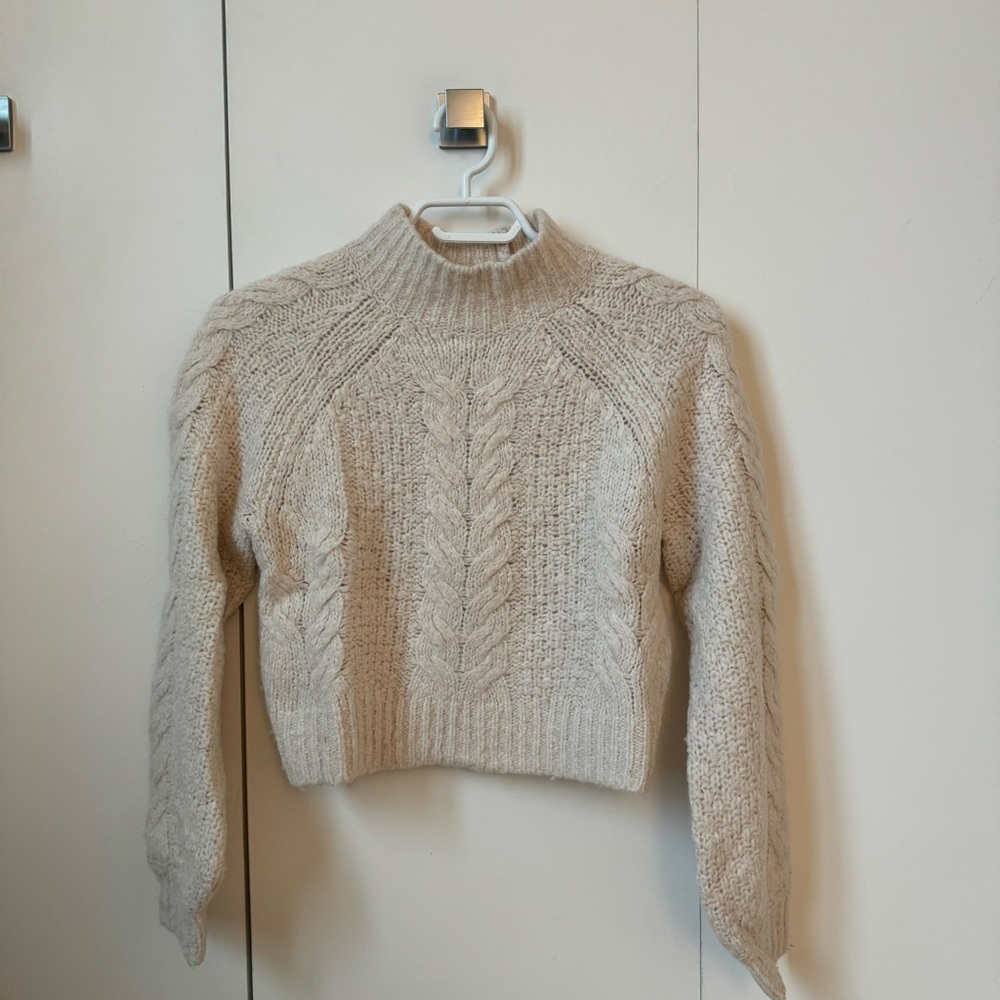 Aritzia Cropped Knit Sweater